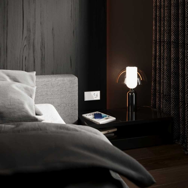 Перекрестный переключатель встраиваемый S70 двухклавишный 10А, (белый глянцевый) Voltum VLS020501