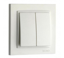 Выключатель Mono Electric Despina двухклавишный слоновая кость 102-010025-102