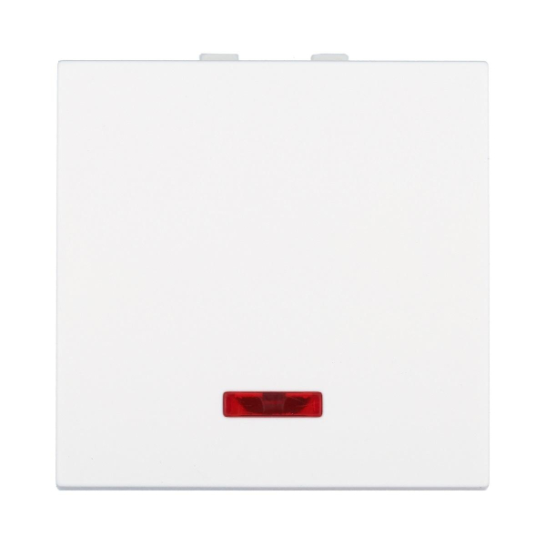 Выключатель LK Studio с индикатором 45х45мм (схема 1L) 16 A, 250 B (белый) LK45 850904-1