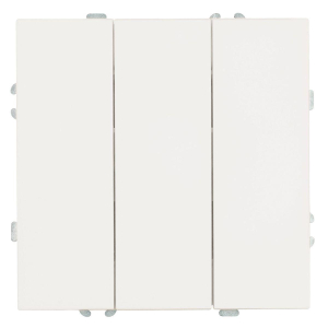 Переключатель трехклавишный Stekker Эмили белый фарфор RSW10-5108-01 49870