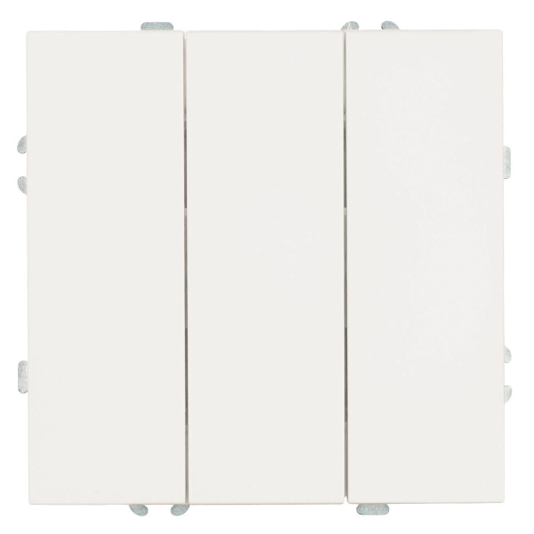 Переключатель трехклавишный Stekker Эмили белый фарфор RSW10-5108-01 49870