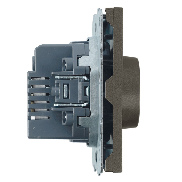 Выключатель диммирующий (механизм), Stekker, 250В, 500W Эмили, RSW10-5106-09, антрацит, soft touch 49920