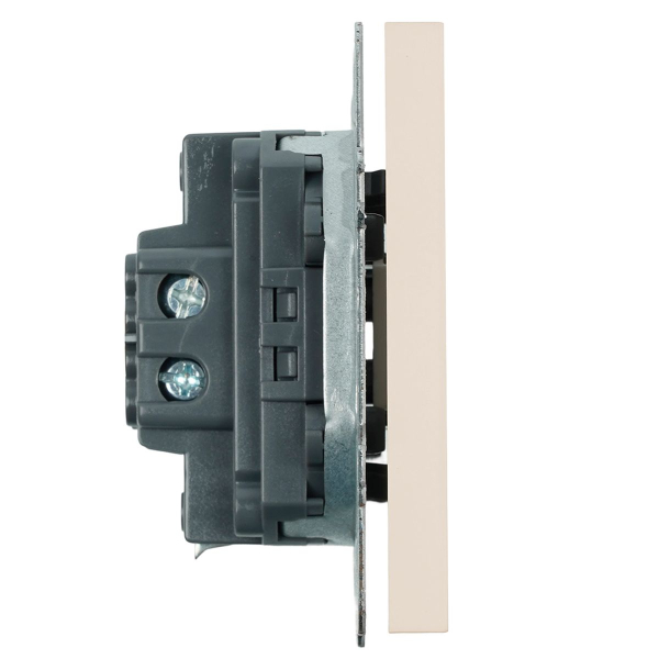 Переключатель перекрестный 1-клавишный (механизм), Stekker, 250В, 10А Эмили, RSW10-5110-08, кашемир, soft touch 49897