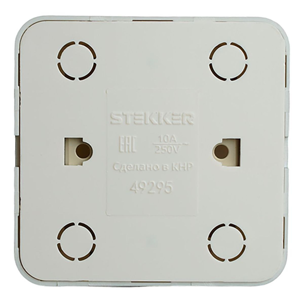 Выключатель одноклавишный Stekker София серебро MSW10-10-03 49295