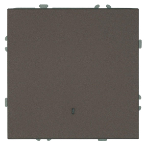 Выключатель 1-клавишный c индикатором (механизм), Stekker, 250В, 10А Эмили, RSW10-5101-09, антрацит, soft touch 49915