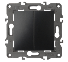 Переключатель двухклавишный ЭРА Elegance 10AX 250V 14-1106-05 Б0034247