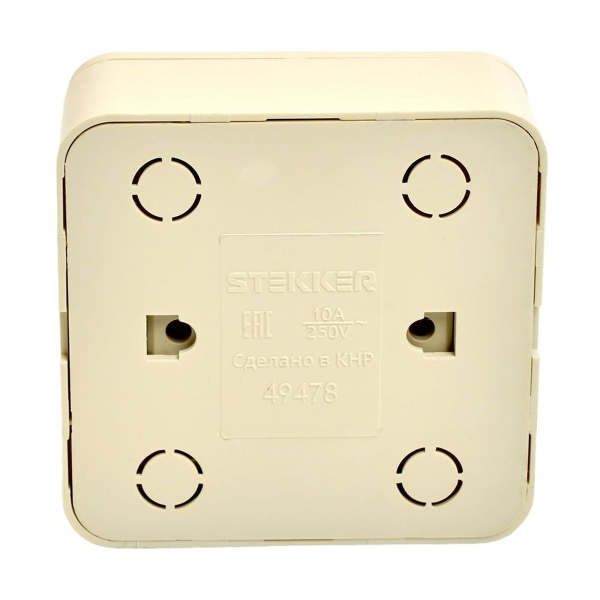 Переключатель одноклавишный Stekker слоновая кость MSW10-12-04 49478