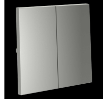 Клавиши для выключателя/переключателя двухклавишного S70 (сталь) Voltum VLS000305