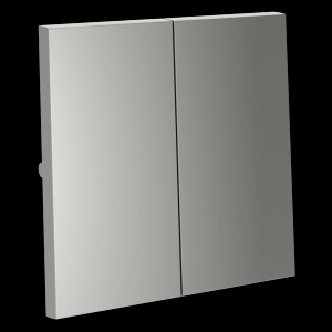 Клавиши для выключателя/переключателя двухклавишного S70 (сталь) Voltum VLS000305