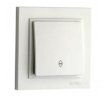 Выключатель Mono Electric Despina одноклавишный проходной слоновая кость 102-010025-109