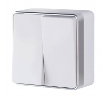 Выключатель двухклавишный Werkel Gallant белый W5020001 4690389164118