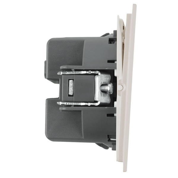 Переключатель 1-клавишный (механизм), Stekker, 250В, 10A Мия, RSW10-3105-08, пудровый жемчуг 50477