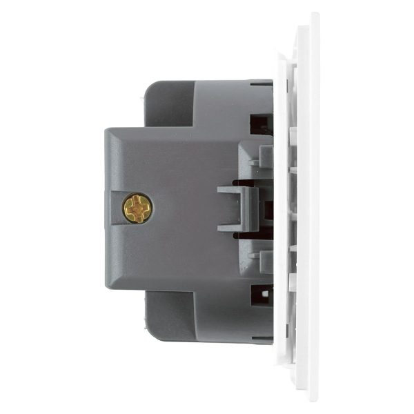 Выключатель 1-клавишный самовозвратный (механизм), Stekker, 250В, 10А Мия, RSW10-3112-01, белая магнолия 50572