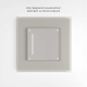 Сенсорный выключатель одноклавишный с подсветкой (дымчатый) W4512014/ a069762