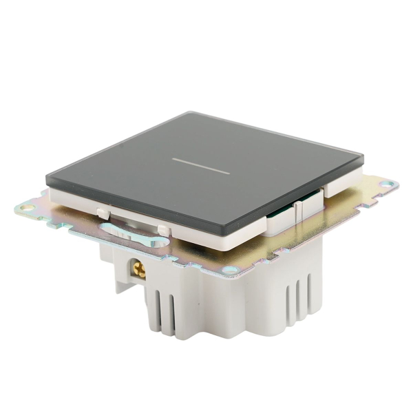 Выключатель 1-клавишный сенсорный (механизм) Stekker Катрин черный GLS2-7203-05 50272