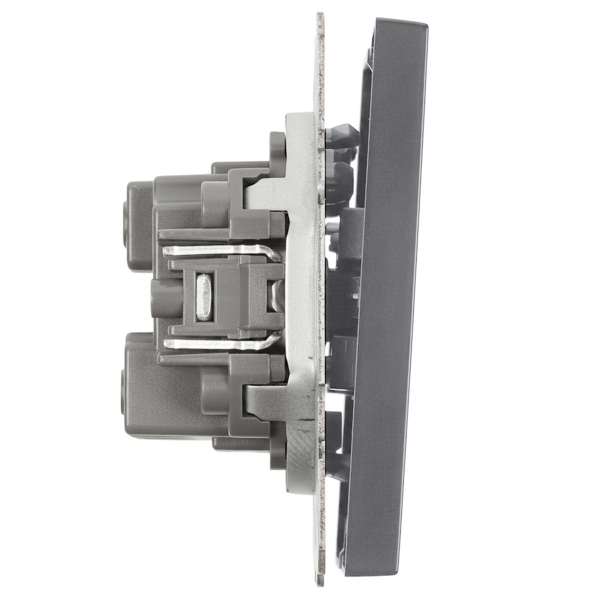 Выключатель 3-клавишный (механизм), STEKKER, 250В, 10А, серия Эмили, RSW10-5108-10, платиново-серый, soft touch 49948