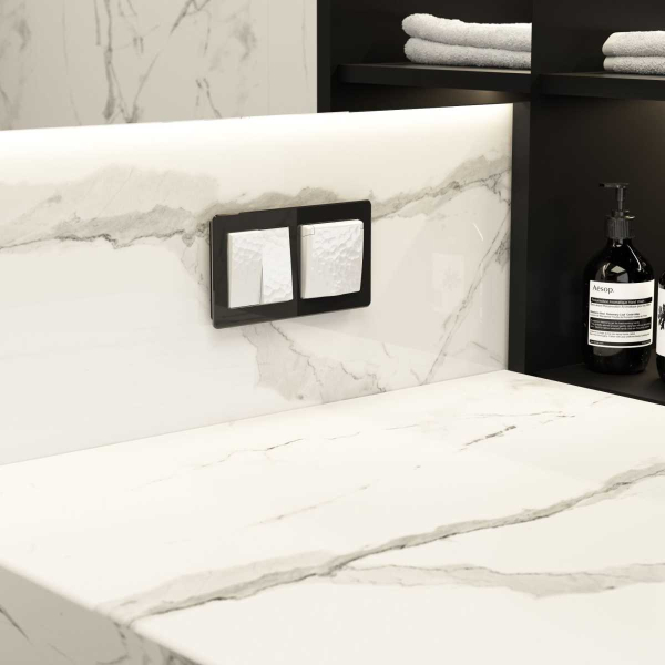 Выключатель Werkel Hammer двухклавишный белый W1220001 4690389162268