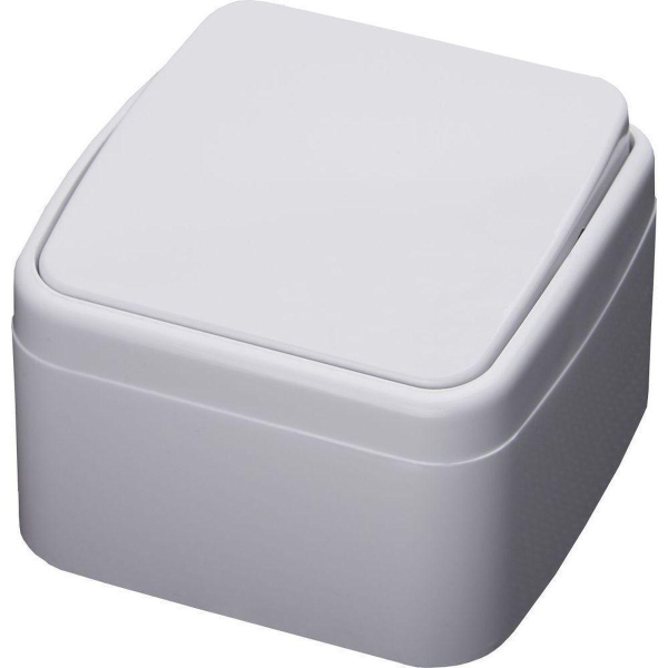 Выключатель 1-клавишный Stekker, PSW10-41-20, открытой установки, 250В, 10А, IP20 Basic, белый 39031