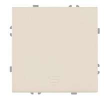 Выключатель 1-клавишный самовозвратный (механизм), Stekker, 250В, 10А Эмили, RSW10-5112-08, кашемир, soft touch 50364