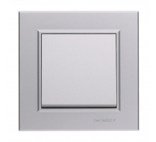 Выключатель Makel 1-кл. СП Karea 10А IP20 сереб. 56065001