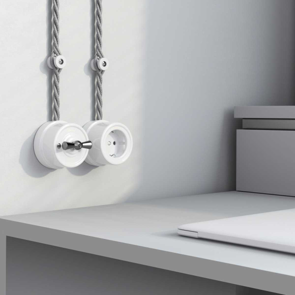 Изолятор Werkel Vintage белый матовый (100шт) W6433401 4690389202827