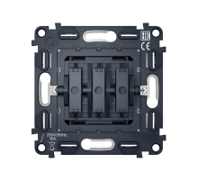 Выключатель трехклавишный AMBRELLA VOLT VM133