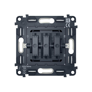 Выключатель трехклавишный AMBRELLA VOLT VM133