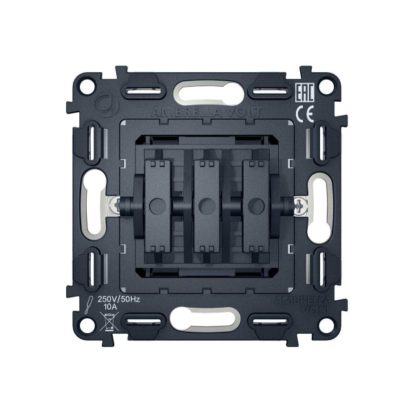 Выключатель трехклавишный AMBRELLA VOLT VM133