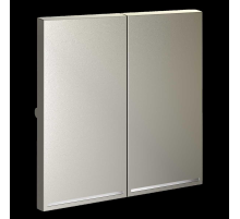 Клавиши для выключателя/переключателя двухклавишного с подсветкой S70 (шелк) Voltum VLS000404