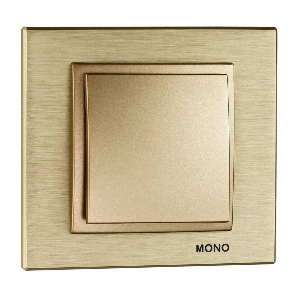 Выключатель Mono Electric Despina/ Larissa одноклавишный титан 500-002225-100 Выключатель Mono Electric Despina/ Larissa одноклавишный титан 500-002225-100