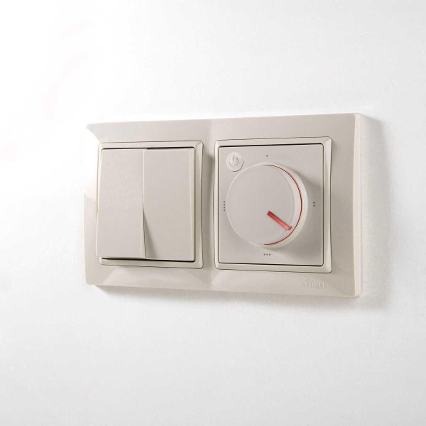 Выключатель двухклавишный Werkel слоновая кость W1120003 4690389155604