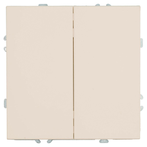 Переключатель 2-клавишный (механизм), Stekker, 250В, 10А Эмили, RSW10-5107-08, кашемир, soft touch 49895