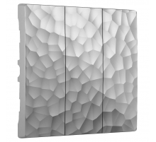 Набор клавиш Werkel Hammer для выключателя трехклавишного серебряный W1239006 4690389162671