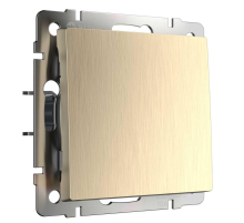 Выключатель одноклавишный Werkel шампань рифленый W1110010 4690389159992