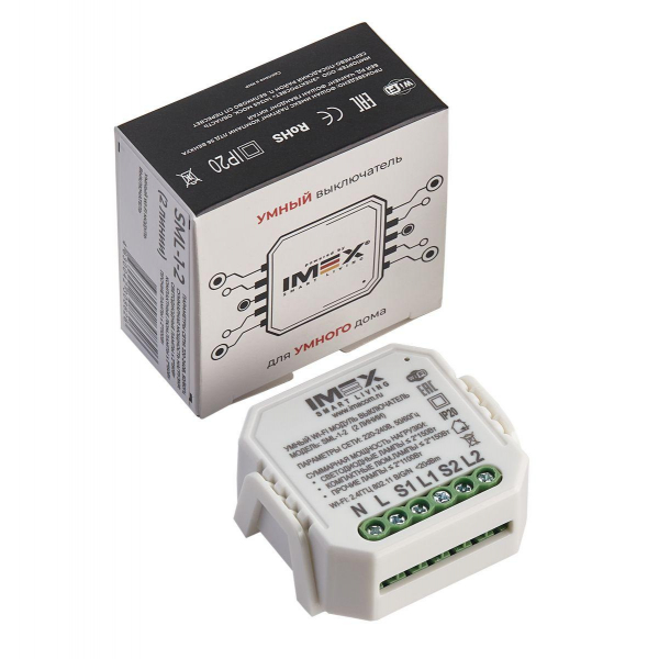 Модуль-выключатель WI-FI IMEX SML-1-2 Модуль-выключатель WI-FI IMEX SML-1-2