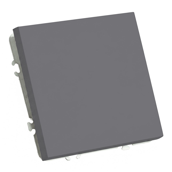 Переключатель 1-клавишный (механизм), STEKKER, 250В, 10A, серия Эмили, RSW10-5105-10, платиново-серый, soft touch 49945