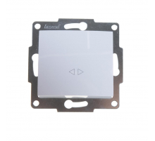 Выключатель промежуточный Lezard Karina белый 707-0288-107