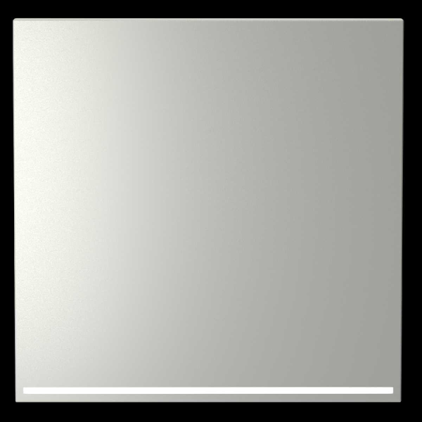 Клавиша для выключателя/переключателя одноклавишного с подсветкой S70 (сталь) Voltum VLS000205