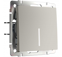 Выключатель одноклавишный с подсветкой (дымчатый) W1210104/ a069448