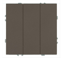 Выключатель 3-клавишный (механизм), Stekker, 250В, 10А Эмили, RSW10-5108-09, антрацит, soft touch 49922