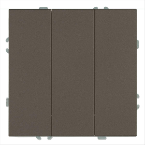 Выключатель 3-клавишный (механизм), Stekker, 250В, 10А Эмили, RSW10-5108-09, антрацит, soft touch 49922