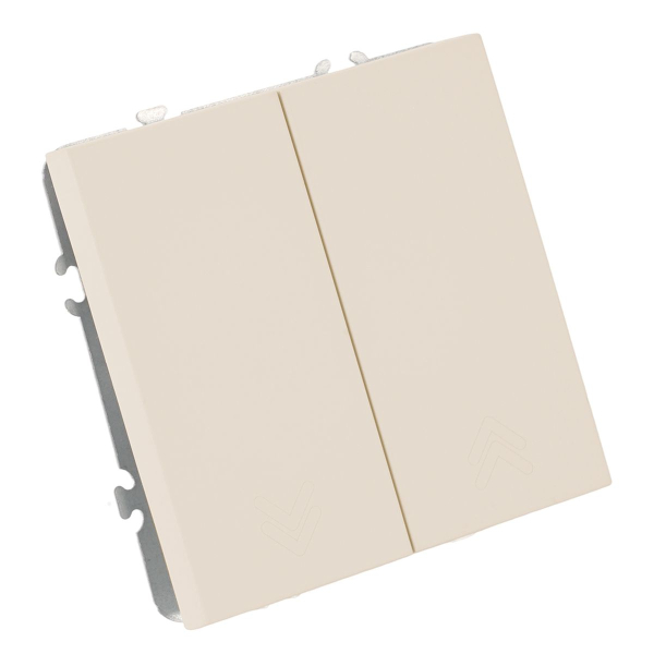 Выключатель 2-кл.самовозвр. (механизм), Stekker, 250В, 10А Эмили, RSW10-5113-08, кашемир, soft touch 50365