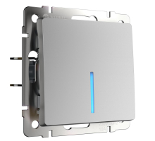 Выключатель одноклавишный с подсветкой Werkel серебряный W1110106 4690389155901