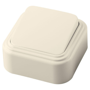 Выключатель одноклавишный Stekker Брест слоновая кость PSW06-21-20 49051