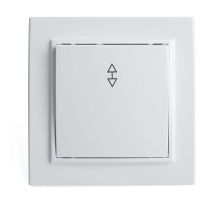 Переключатель одноклавишный Stekker Эрна белый PSW10-9005-01 39617