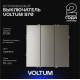 Выключатель встраиваемый Voltum S70 трехклавишный 10А, (шелк) VLS030104