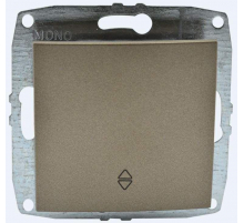 Выключатель Mono Electric Despina/ Larissa одноклавишный проходной бронза 500-002325-109