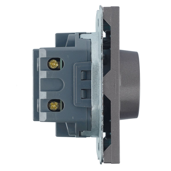 Выключатель диммирующий (механизм), Stekker, 250В, 500W Эмили, RSW10-5106-10, платиново-серый, soft touch 49946