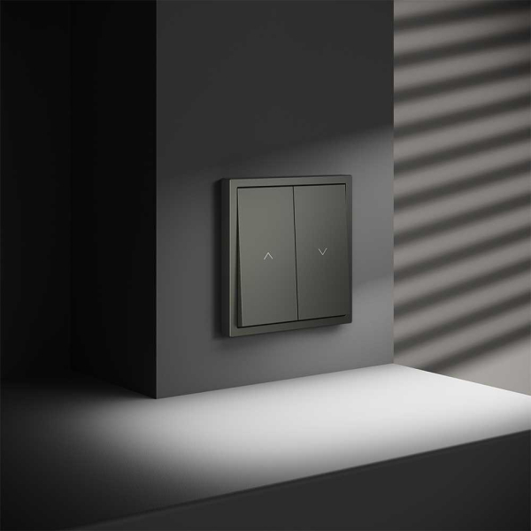 Выключатель встраиваемый S70 для жалюзи 10А, (титан) Voltum VLS020706