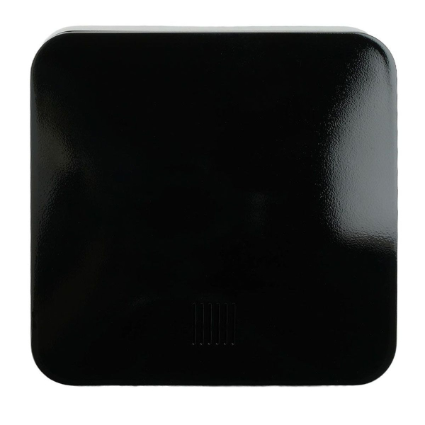 Выключатель одноклавишный Stekker София с подсветкой черный MSW10-11-20-02 49292